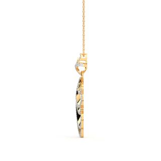 Radiant Design Diamond Pendant